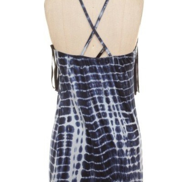 FRINGE DETAIL TIE DYE PRINT TANK DRESS - Picture 3 of 6